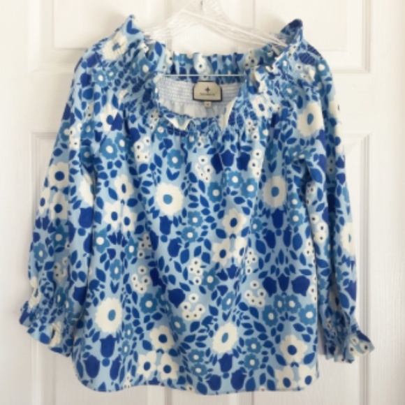 Tuckernuck Majolica Off the Shoulder Marguerite Blouse Sz M Worn Once - Picture 2 of 7